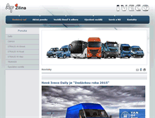 Tablet Screenshot of iveco-zilina.sk